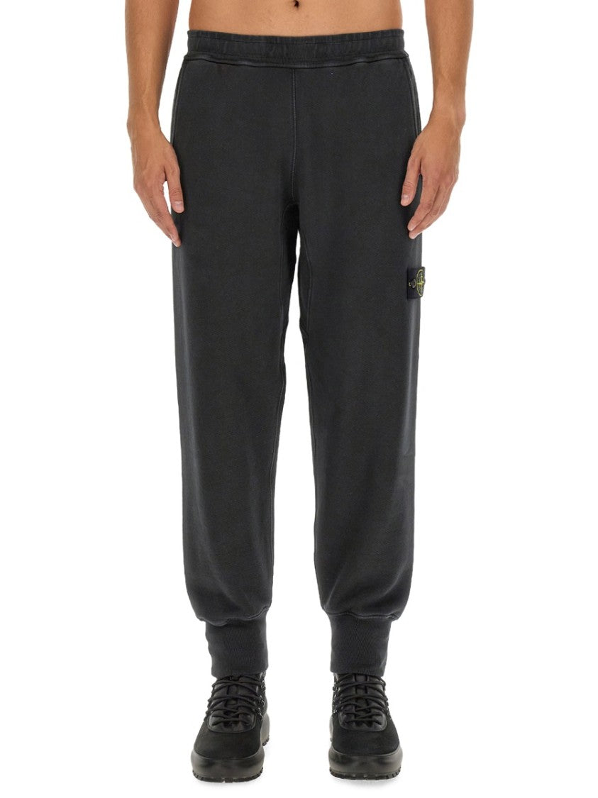 Grey Tapered Leg Jogging Pants