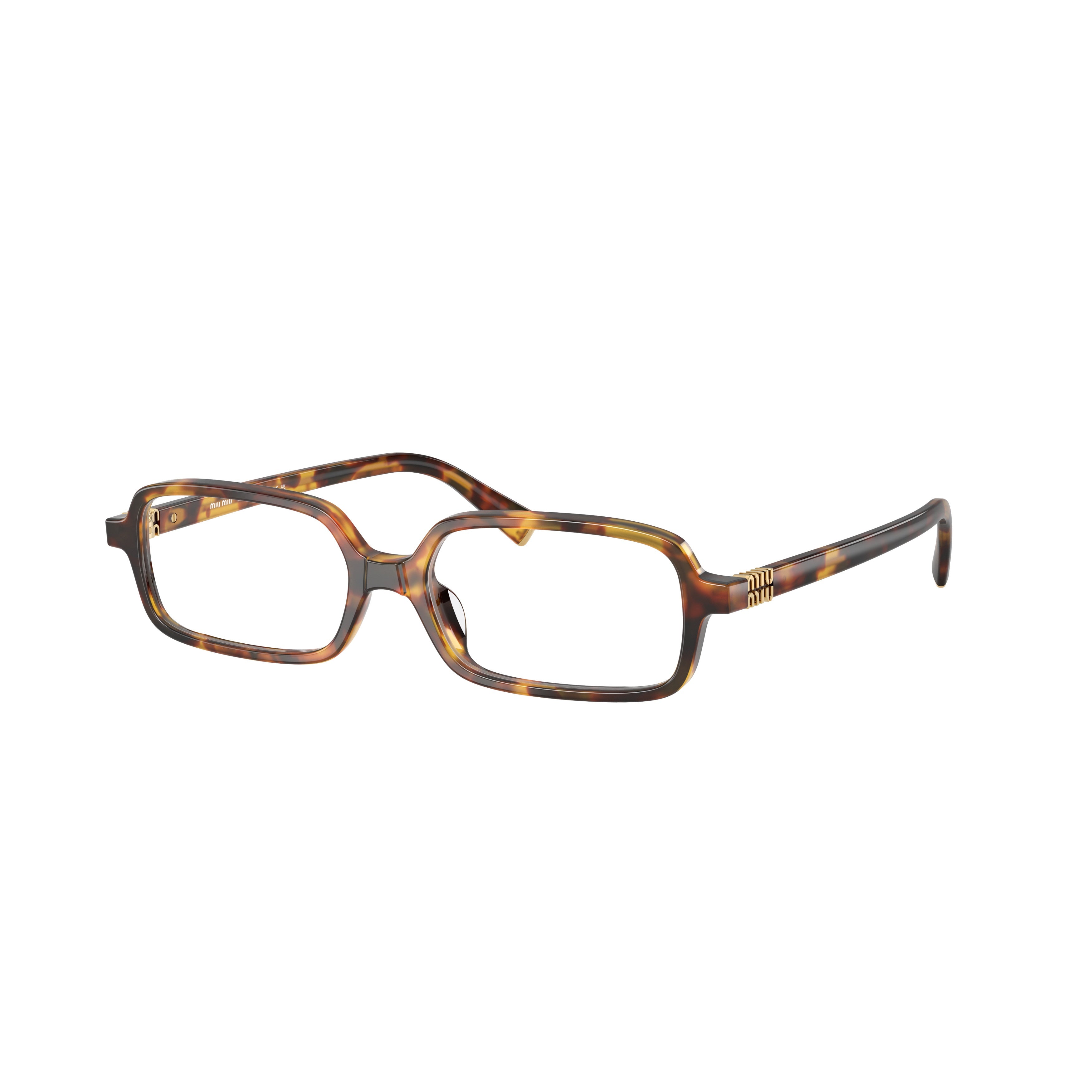 0mu 01yv Rectangular Tortoiseshell Acetate Eyeglasses