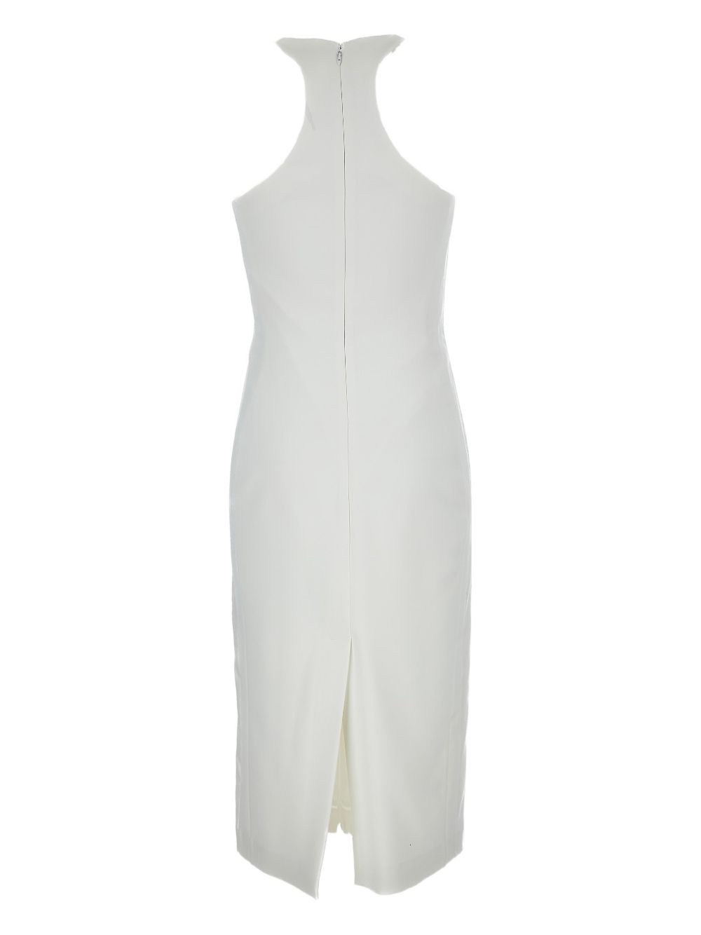 Form-Fitting Dress with High Neckline