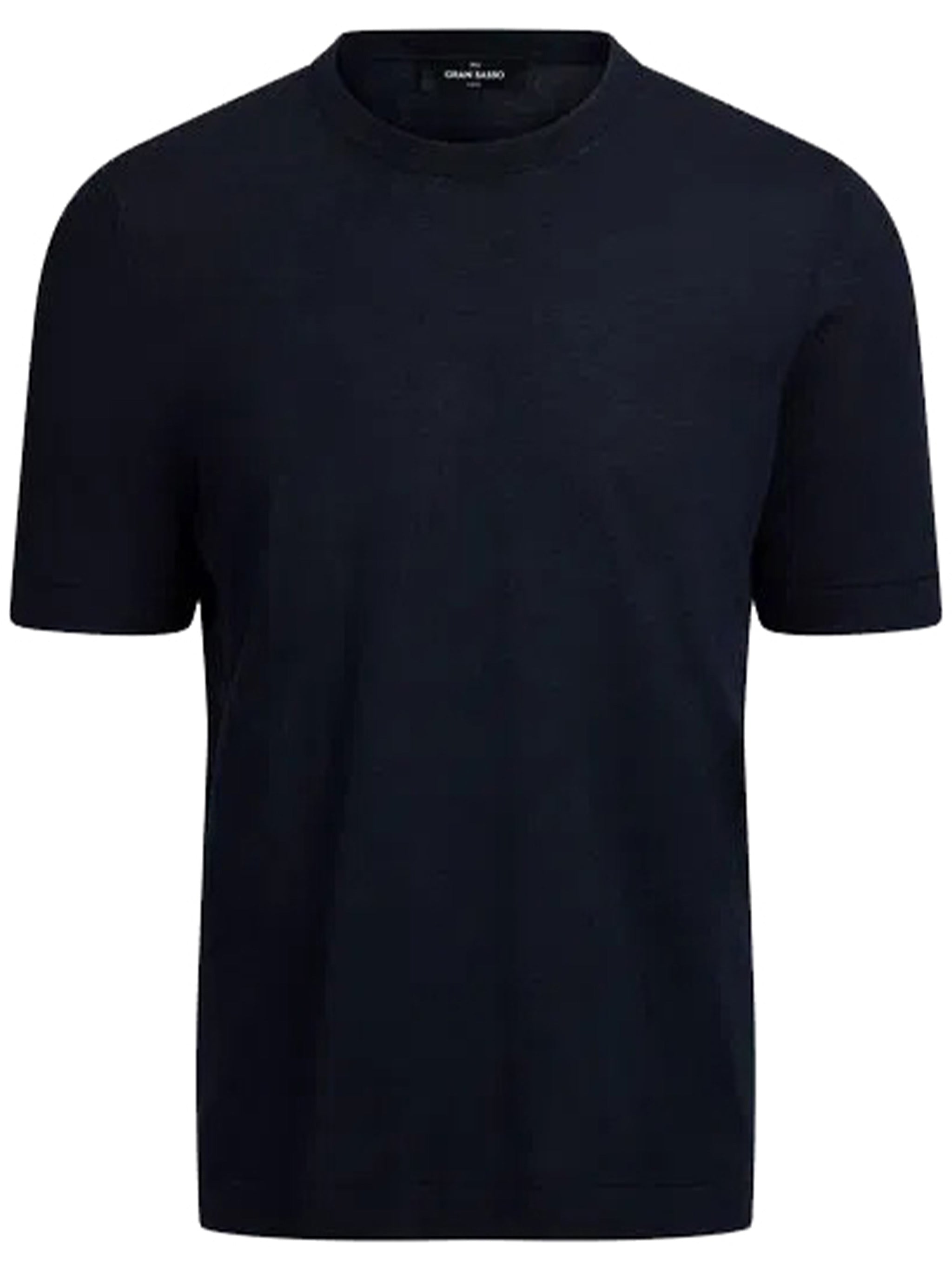 Black Paricollo Crew Neck Wool Top