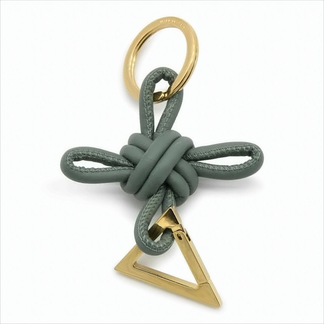 Knotted Lambskin Leather Keyring