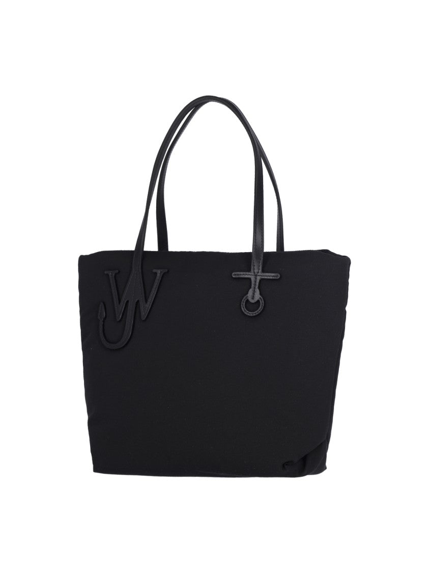 Small "Puffy Anchor" Tote Bag – Black