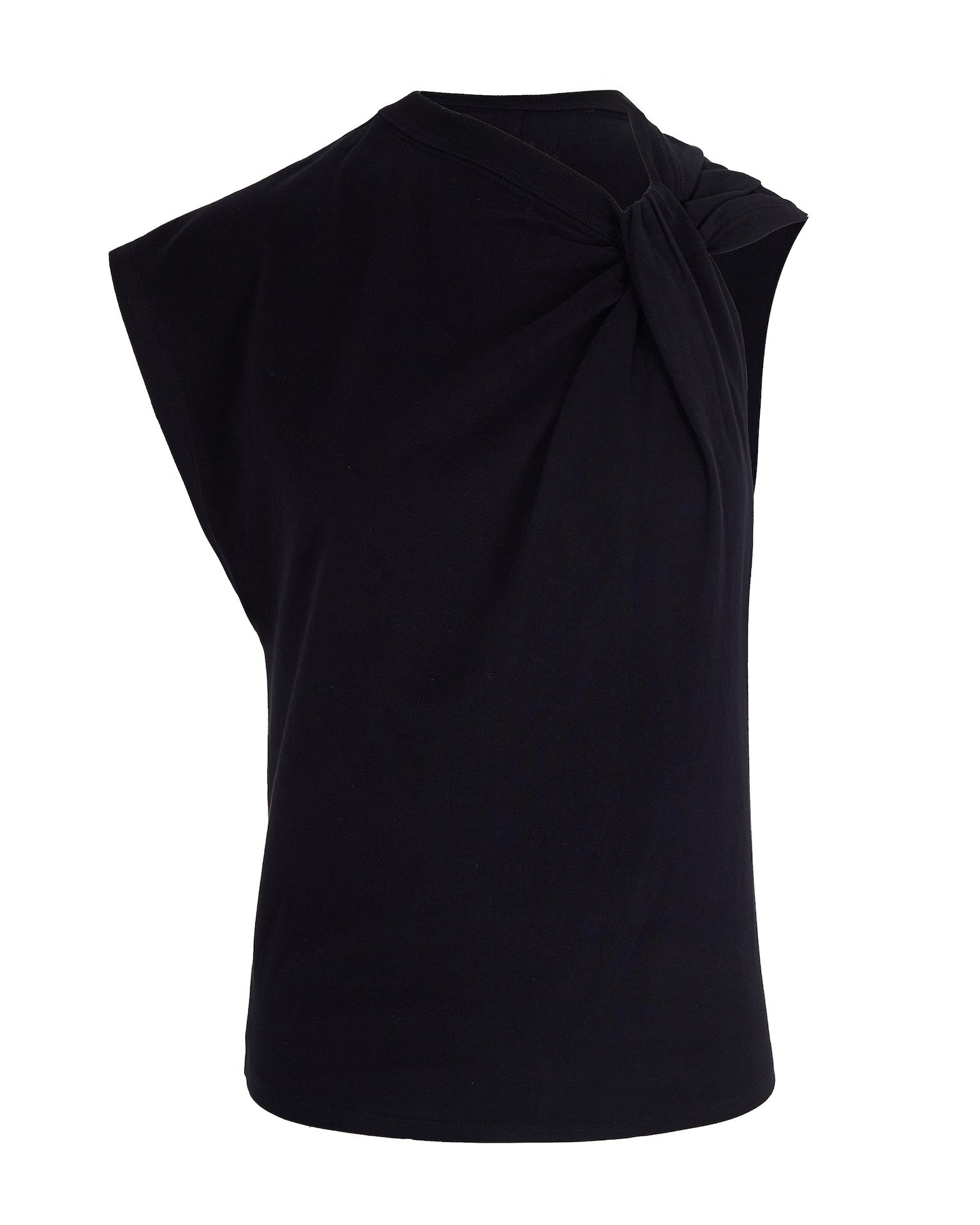 Asymmetric Twist Detail T-Shirt