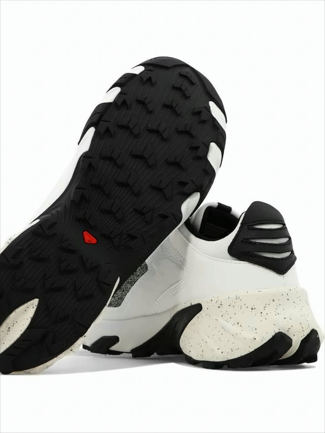 White Sneakers With Dynamic Black Accents