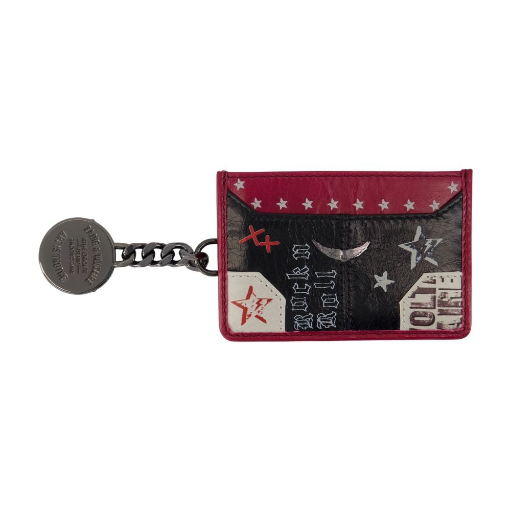 Sunny Pass Punk Card Holder - Leather - Black