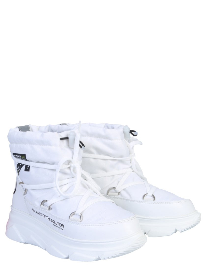 High-Top Nylon Boots With Padded Upper