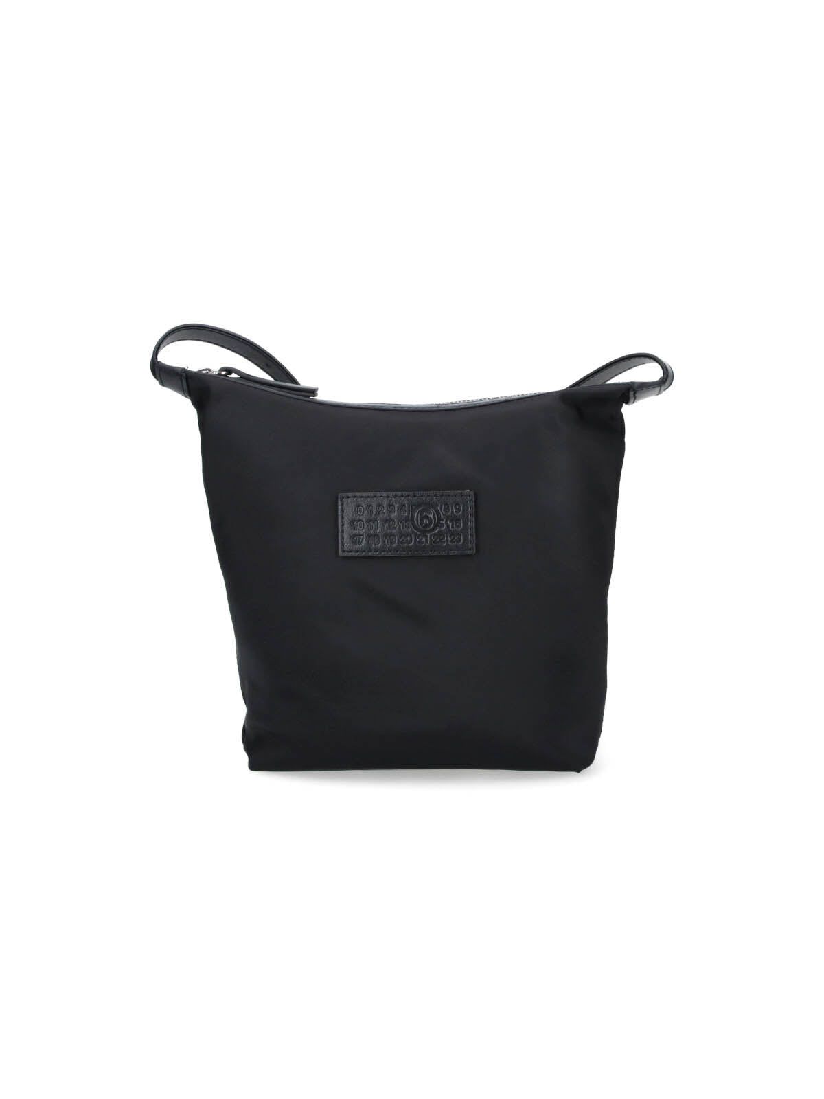 Black Minimalist Rectangular Zip Crossbody Bag