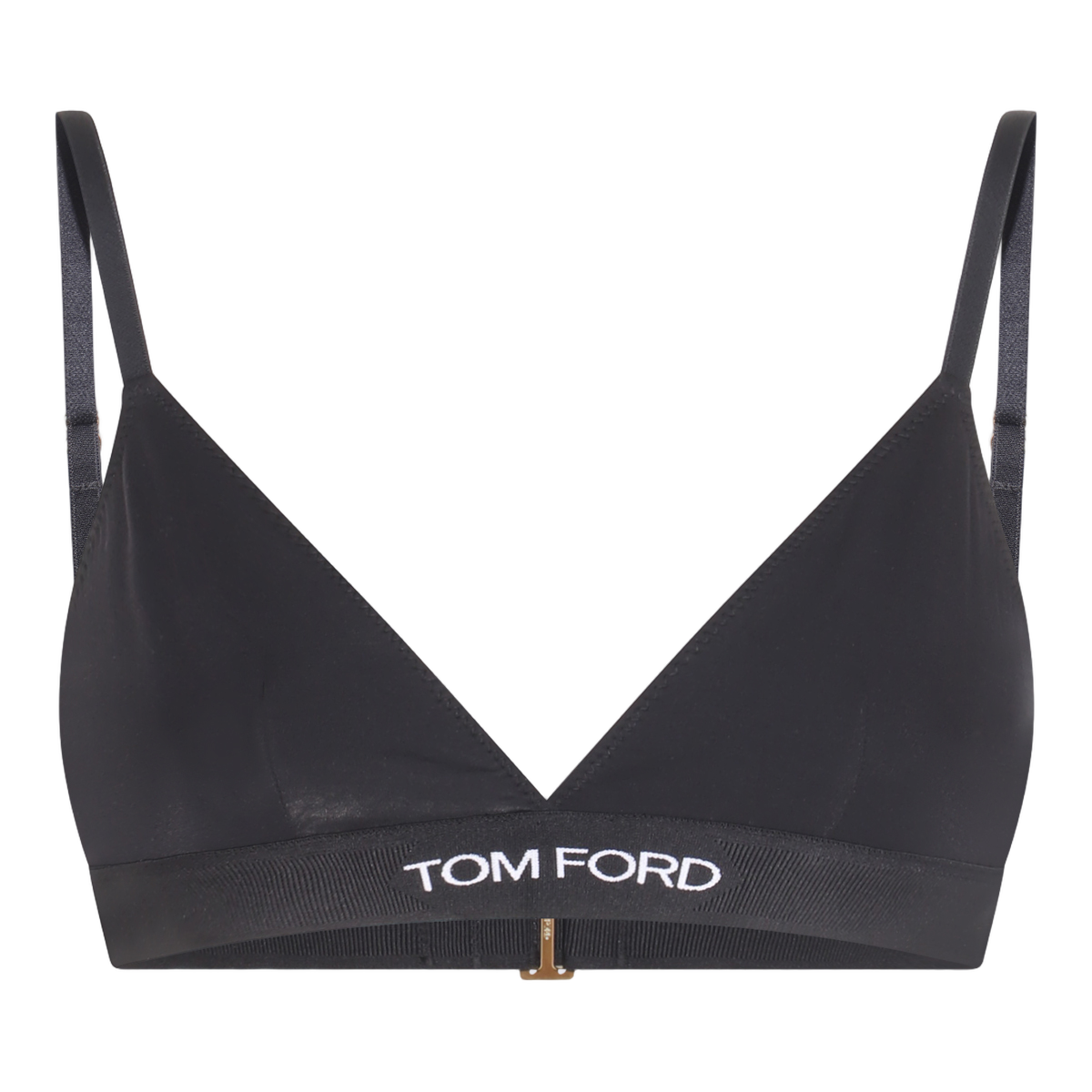 Fitted Black Top with Minimalist Design