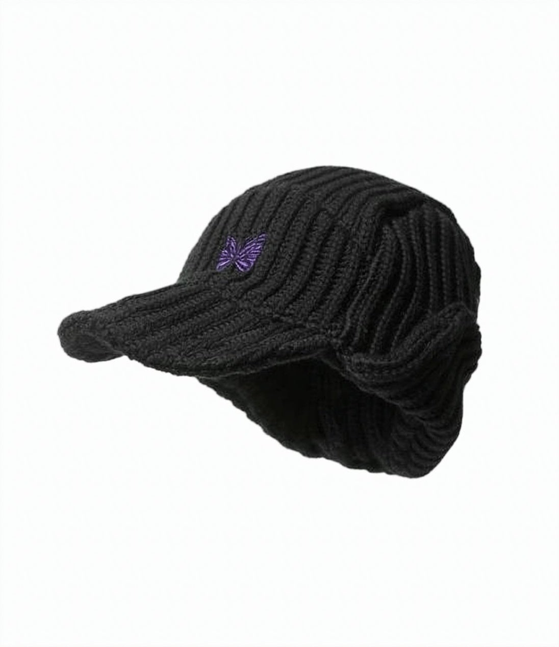 Ribbed Knit Wool Cap
