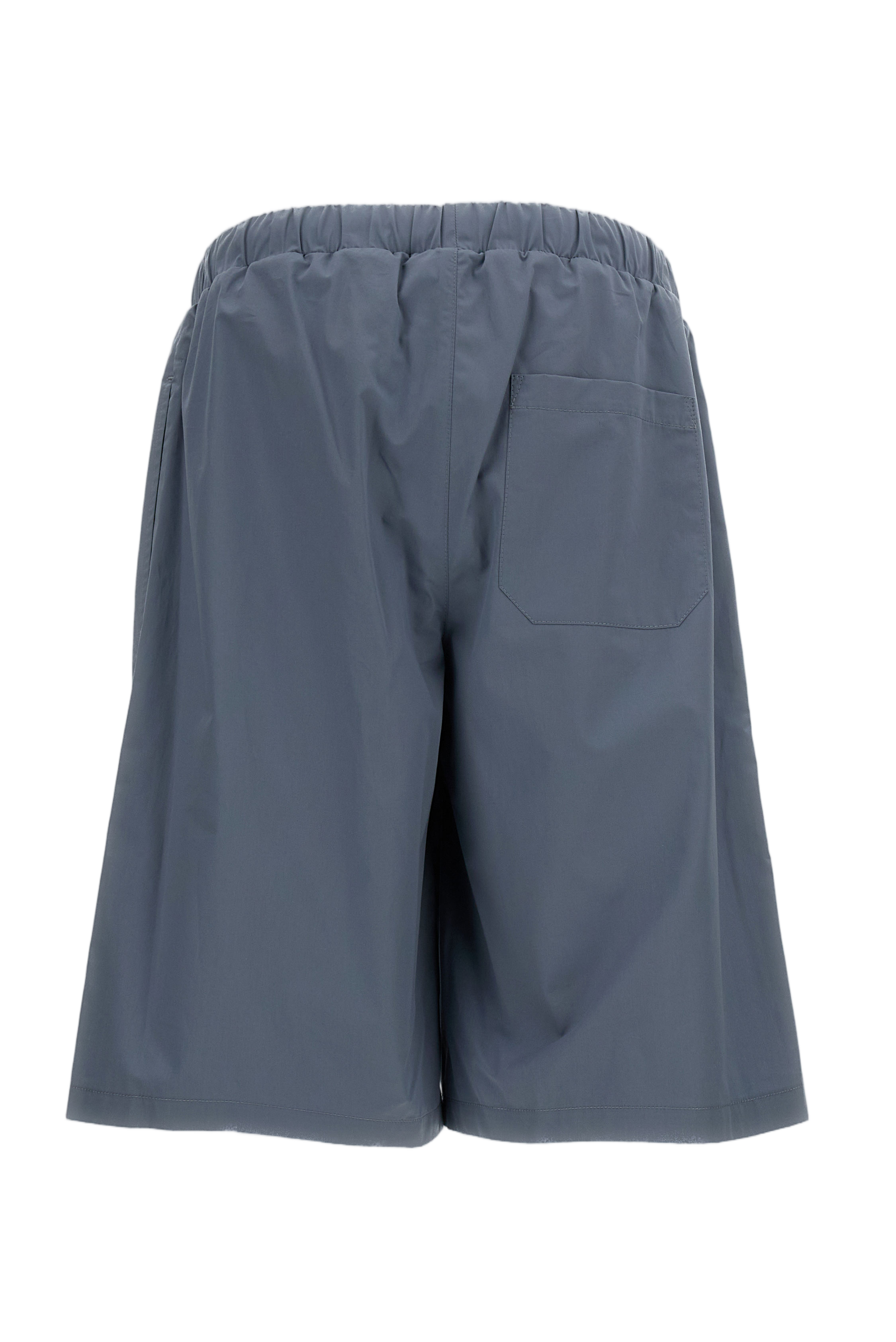 Light Blue Cotton Bermuda Shorts