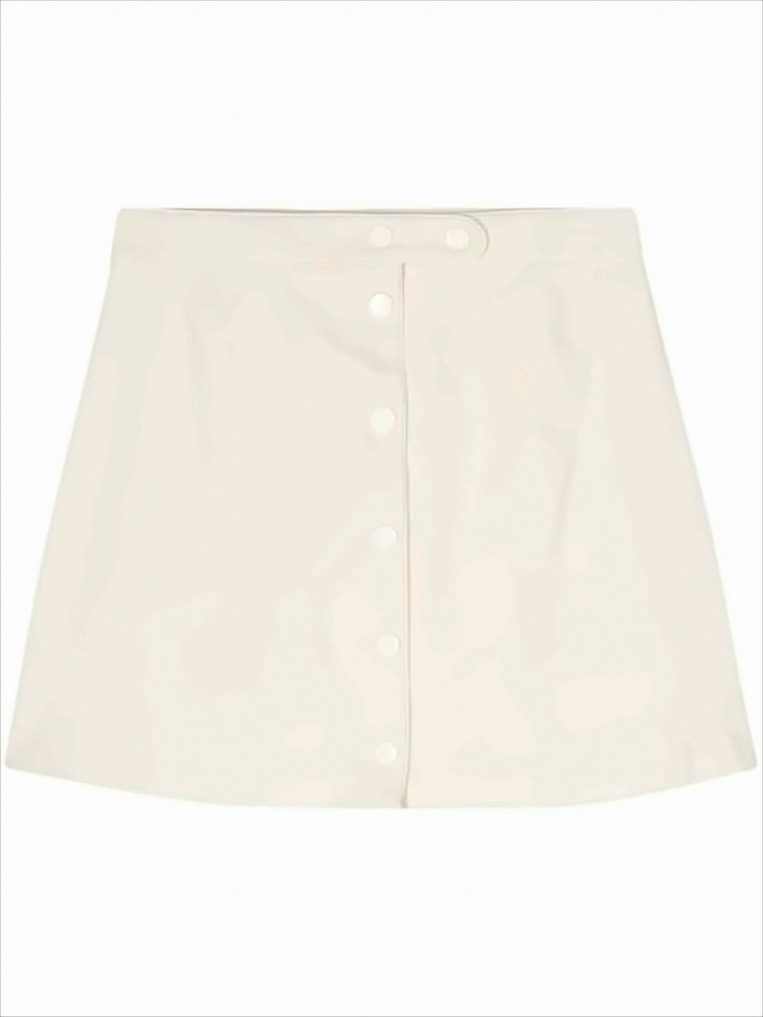 A-Line White Skirt