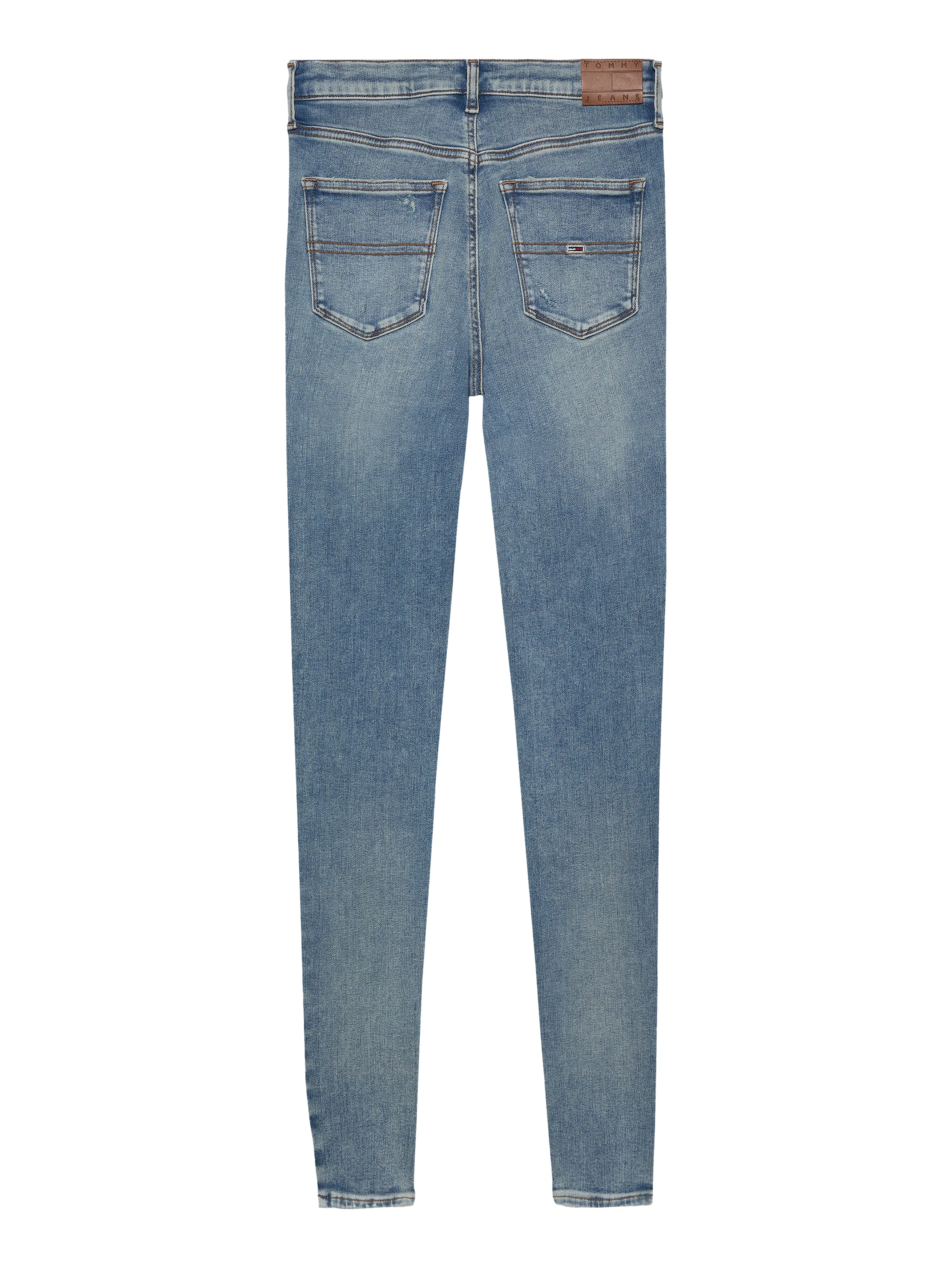 Mid-Rise Skinny Jeans With Distressed Details
