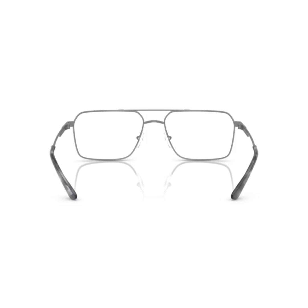 0ea1166 Rectangular Metal Frame Eyeglasses with Double Bridge Design