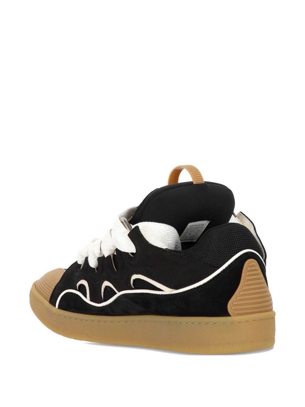Low-Top Sneakers with Wave Detail