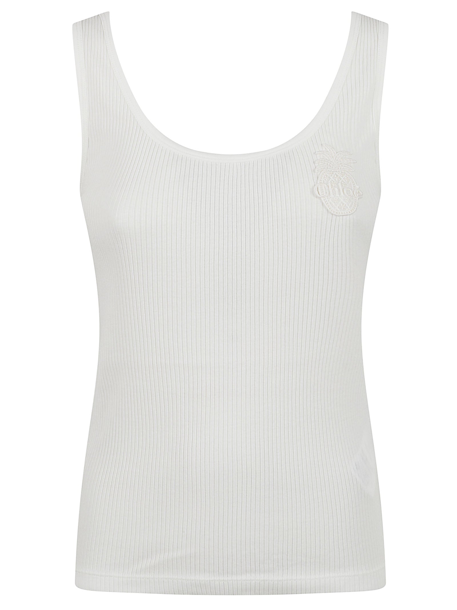 Fitted Cotton Jersey Tank Top