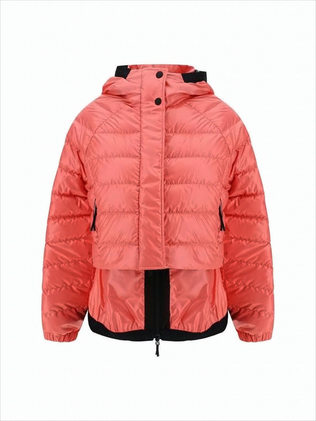 Coral Quilted Down Coat