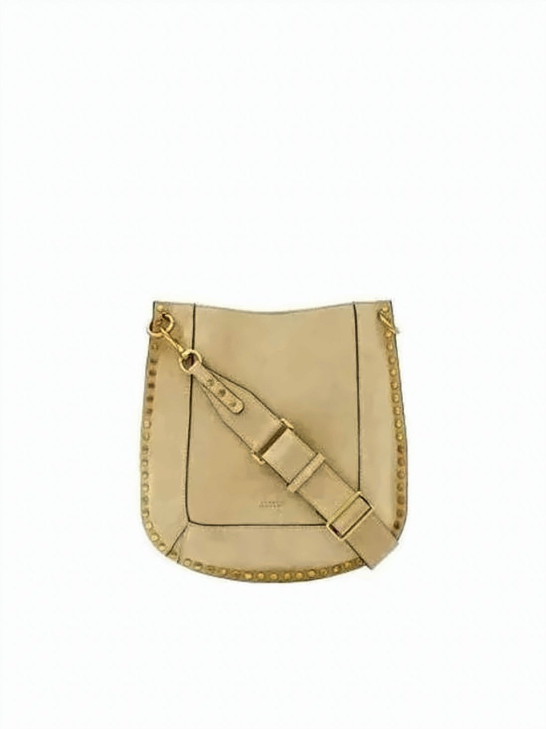 Softly Curved Leather Shoulder Bag