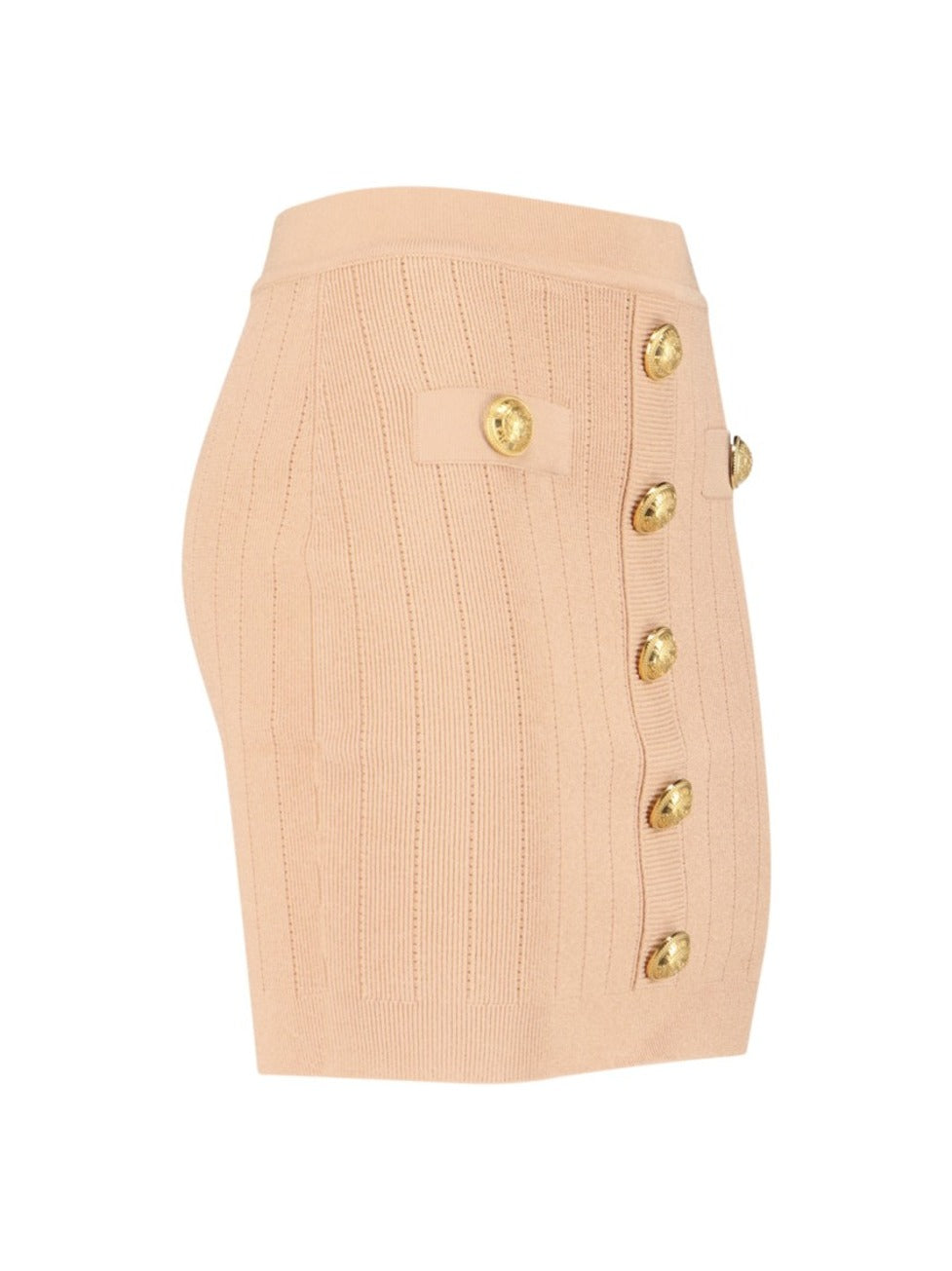 Knitted Mini Skirt Pink