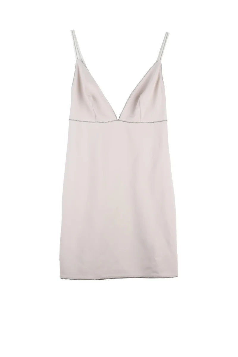 Sequin Sheath Dress - Beige