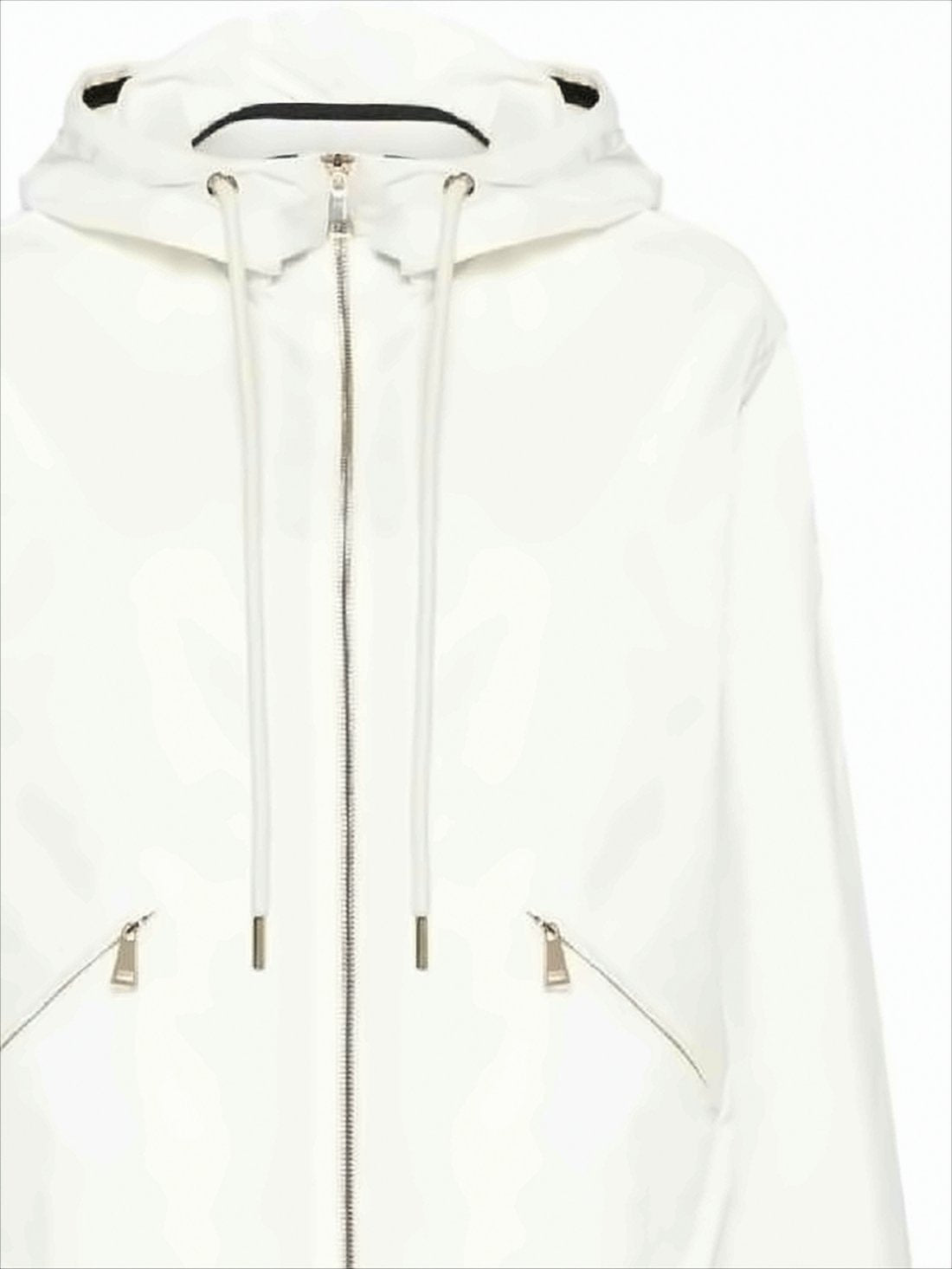 White Jacket with Front Zipper