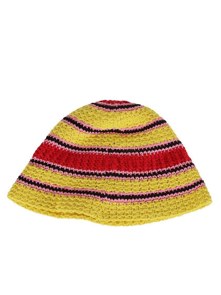 Crochet Design Hat With Stripes