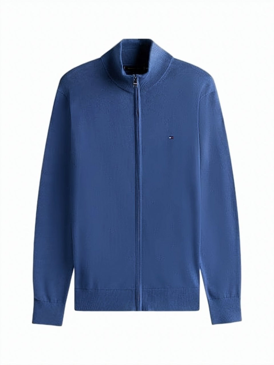 Zip-Up Jacket with Stand Collar
