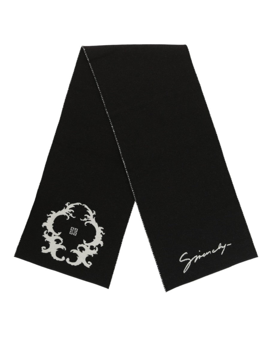 Reversible Logo Wool Scarf