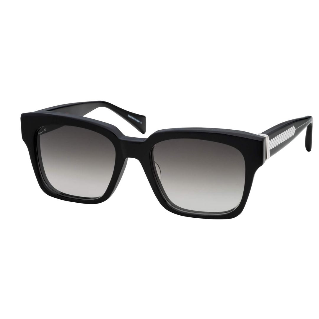 The Voice Oversized Square Sunglasses with Silver Chain Details