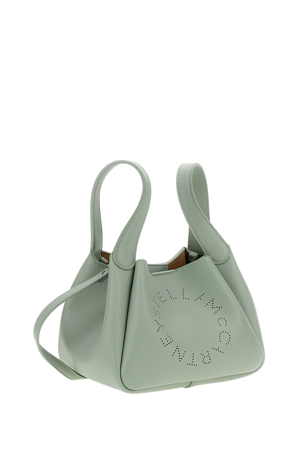 Shoulder Bag with Perforated Logo