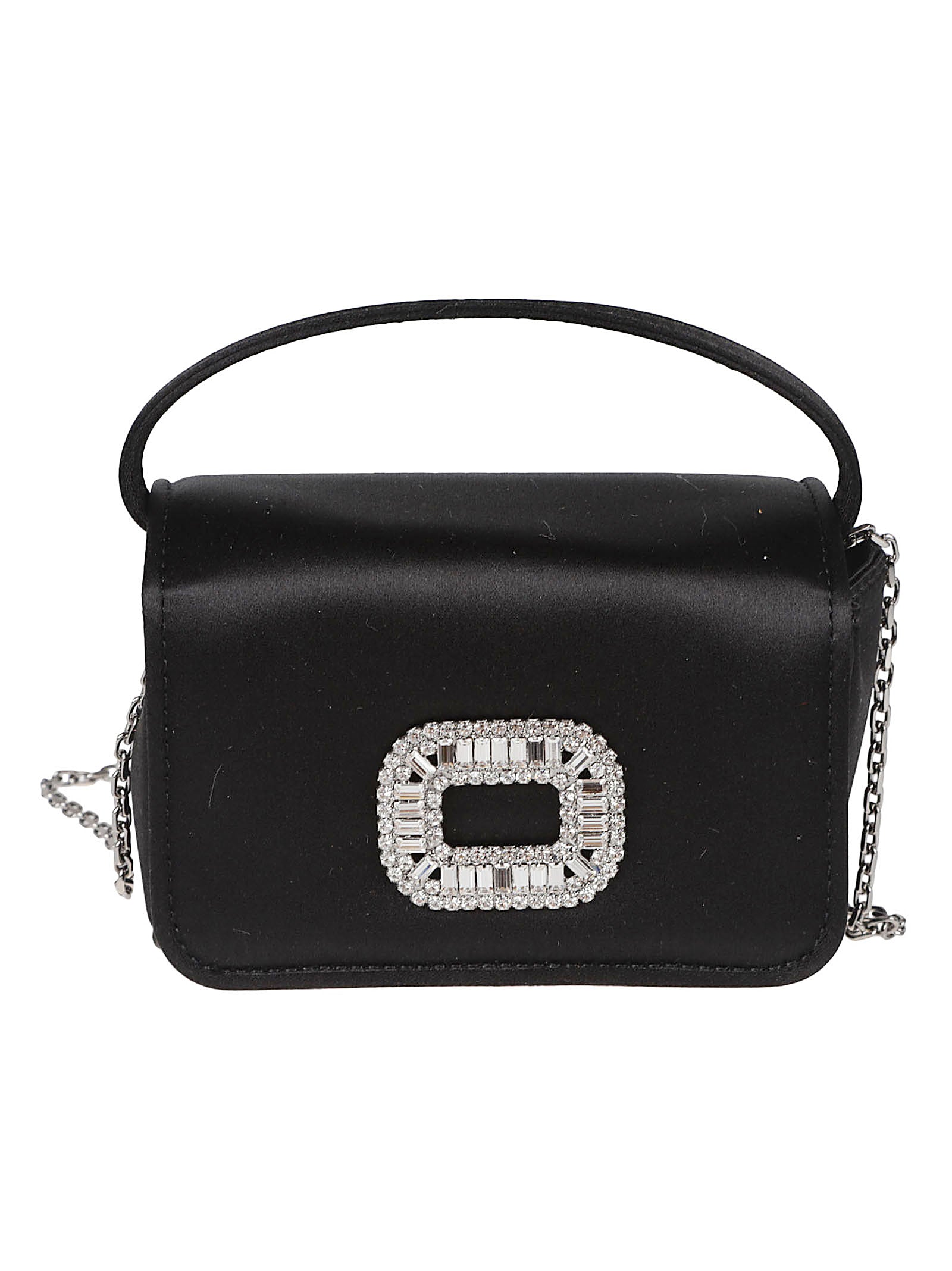 Rectangular Satin-Finish Evening Bag