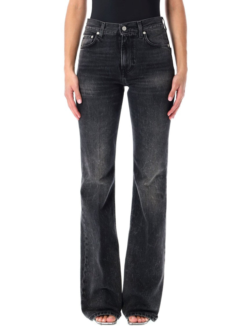 Flora Flared Black Jeans