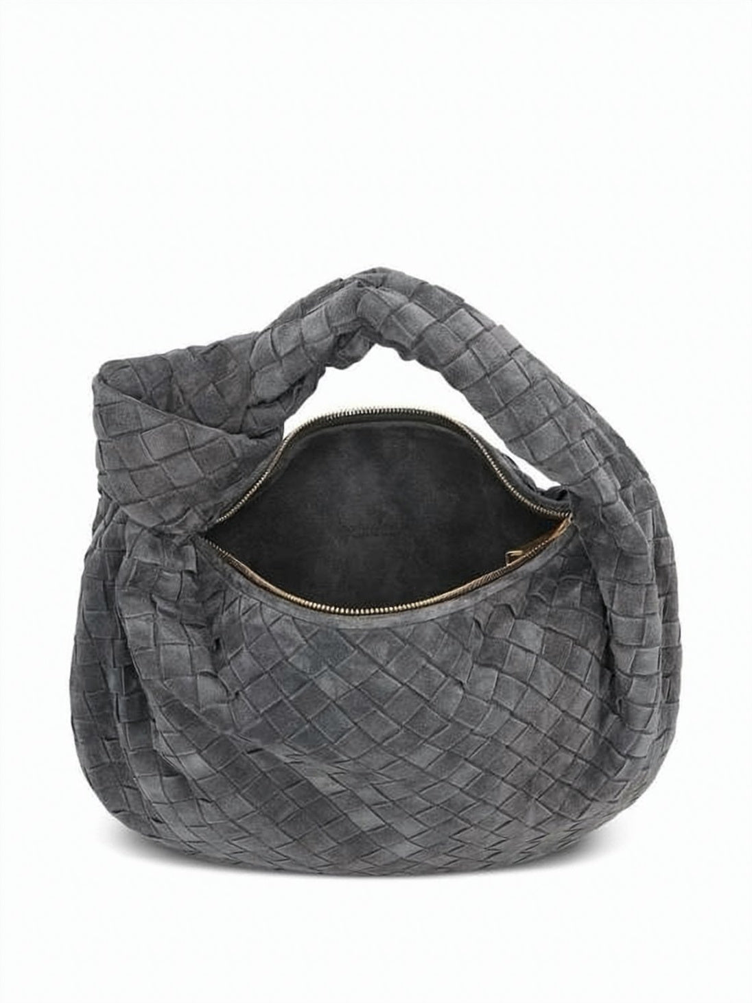 Woven Suede Tote Bag