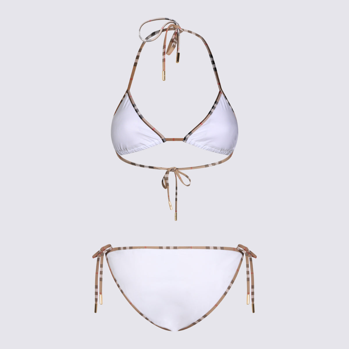 White Two-Piece Beachwear