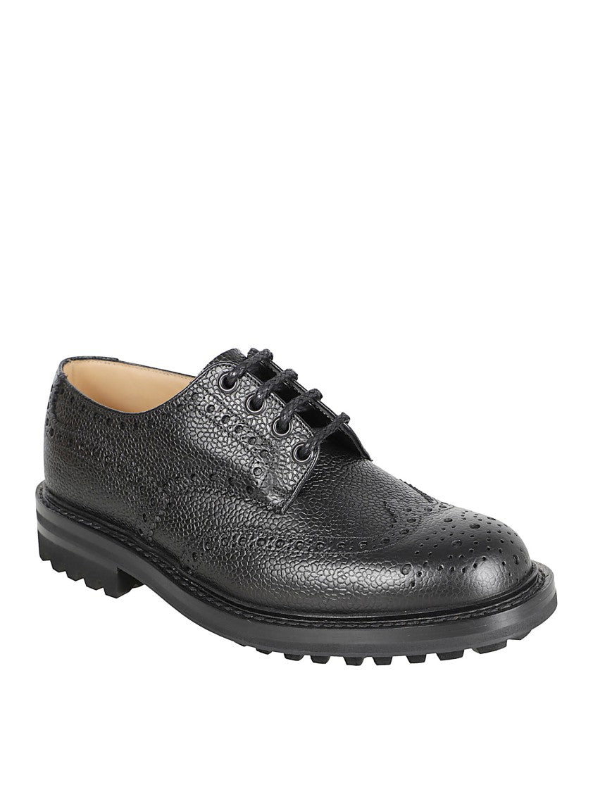 Traditional Derby Shoe With Longwing Brogue Details