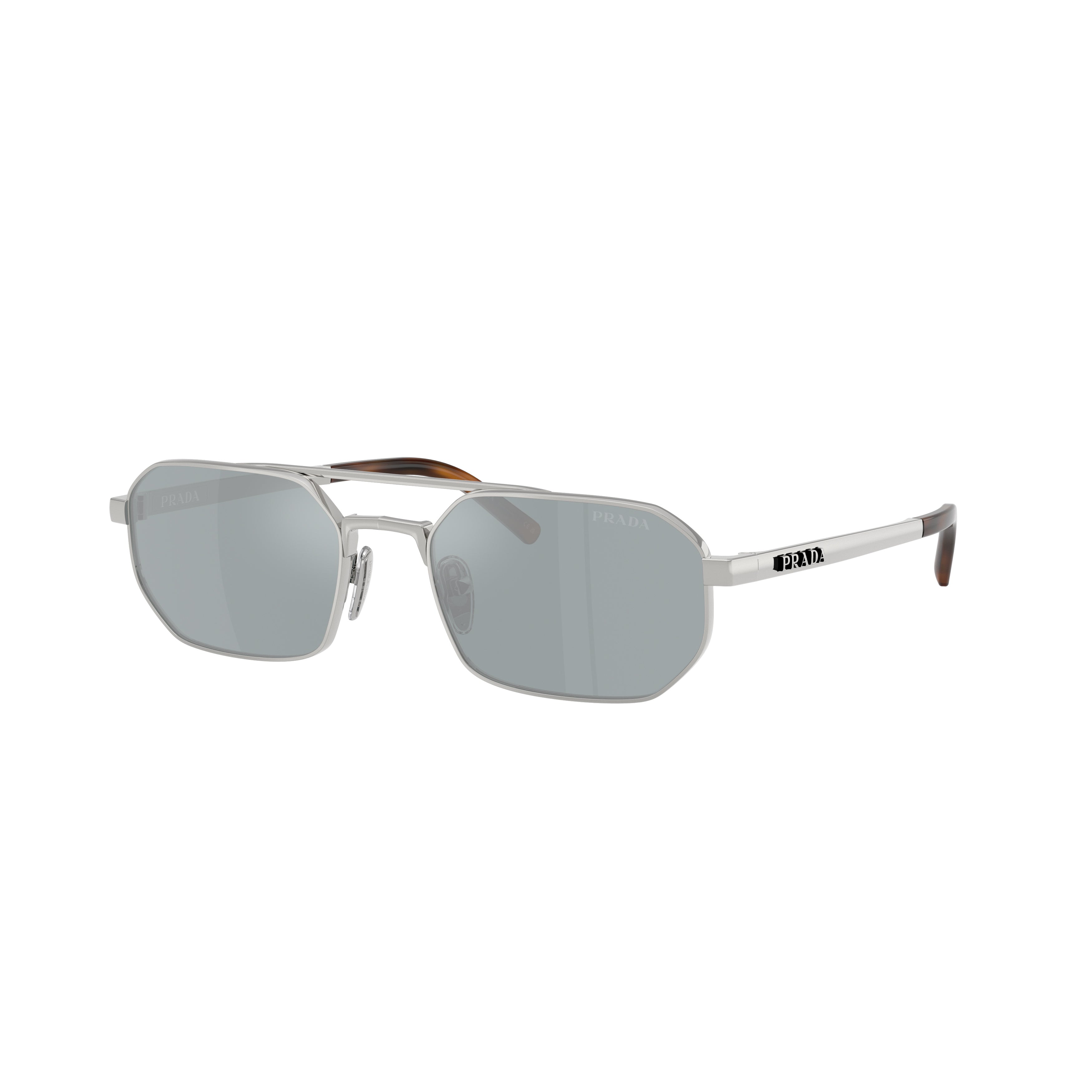 0pr D53s Rectangular Metal Frame Sunglasses