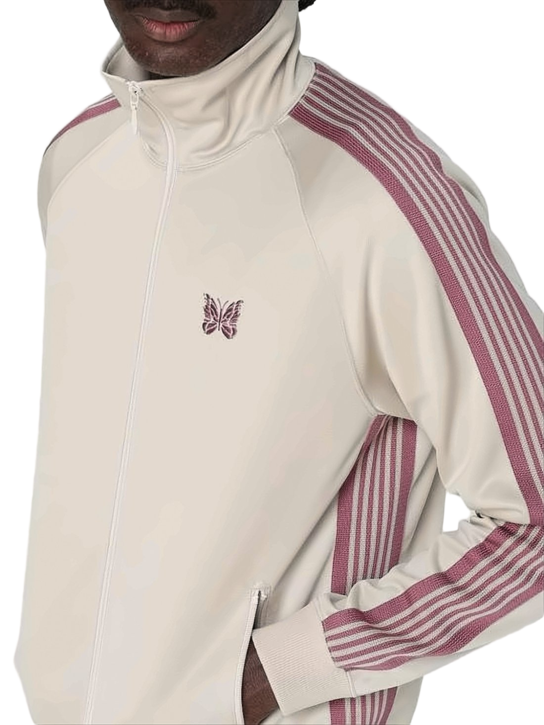 High-Collar Active Jacket with Zipper