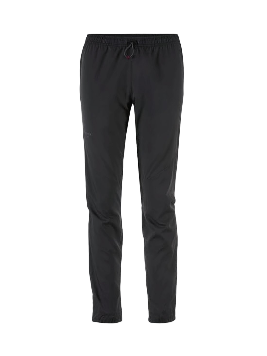 Straight Black Pants With Elastic Waistband