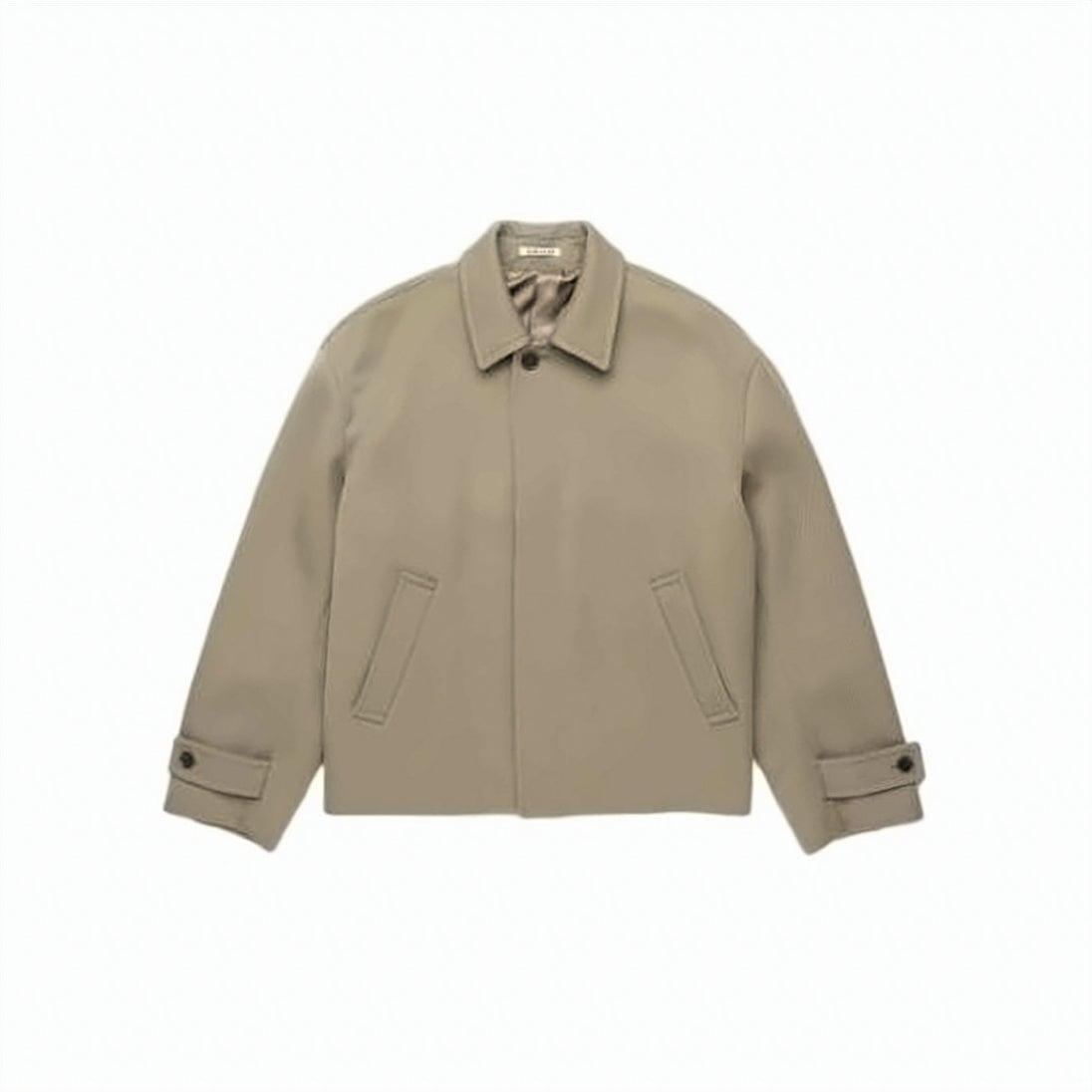 Structured Wool Jacket with Classic Collar