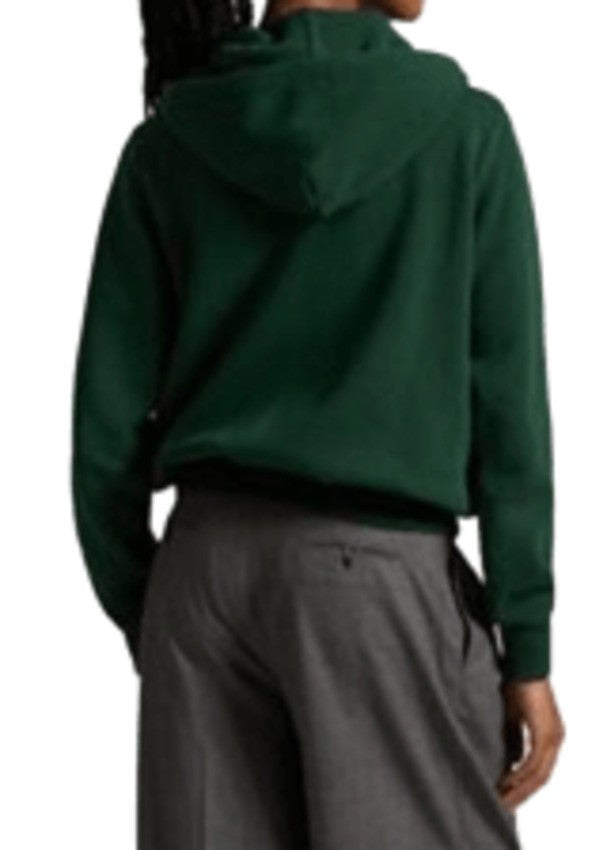 Cropped Zip-Up Hoodie With Drawstring Hood