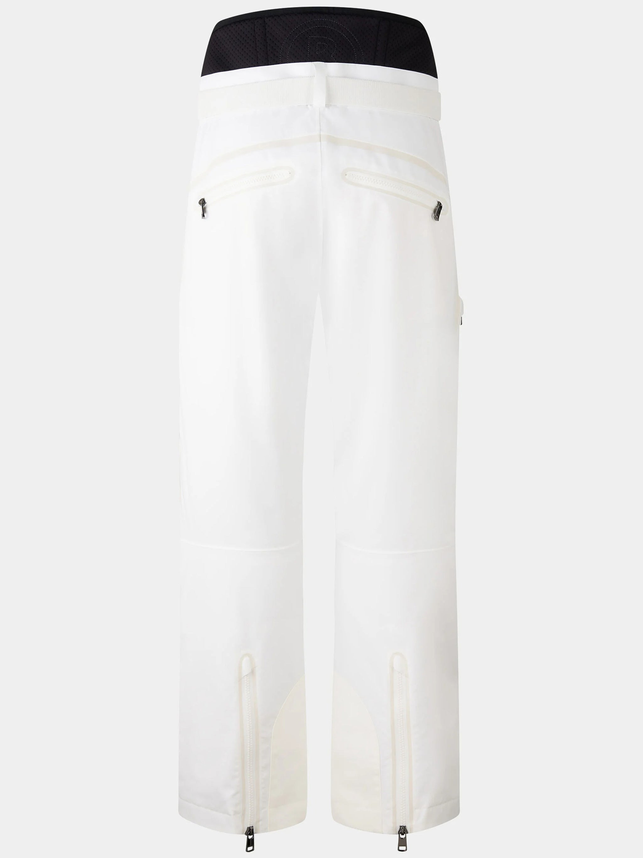 Tim6-T Straight-Leg White Ski Pants