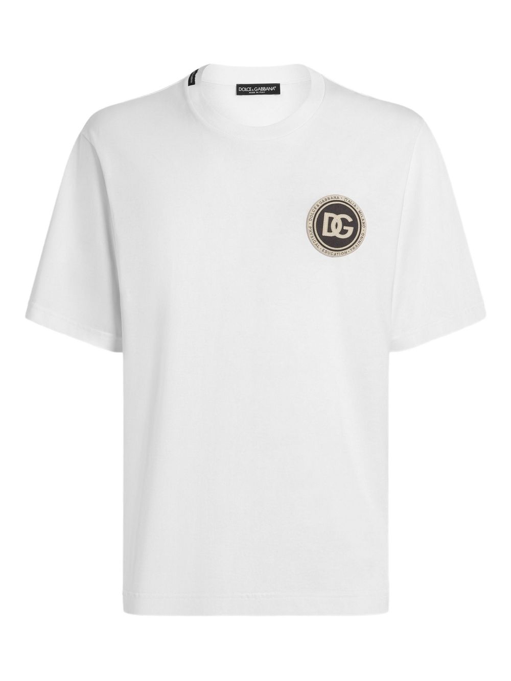 Relaxed Fit White Cotton T-Shirt