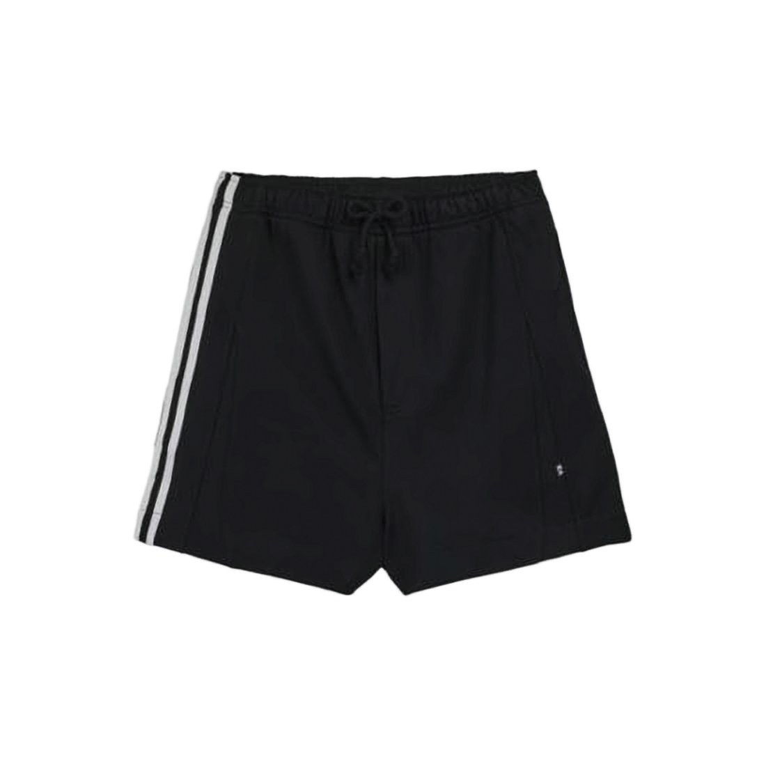 Black Sporty Shorts with Drawstring