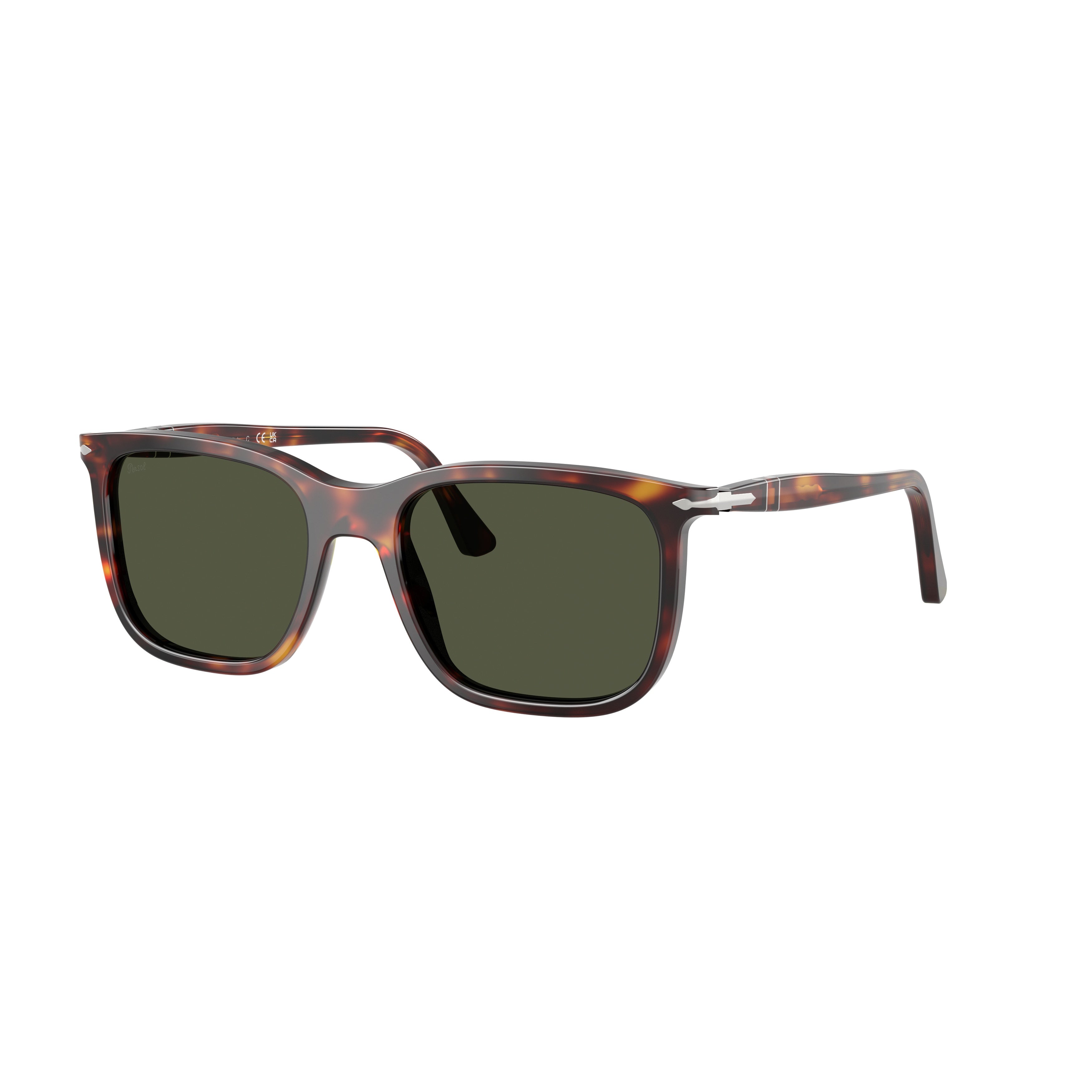 0po3357s Square Frame Tortoiseshell Acetate Sunglasses