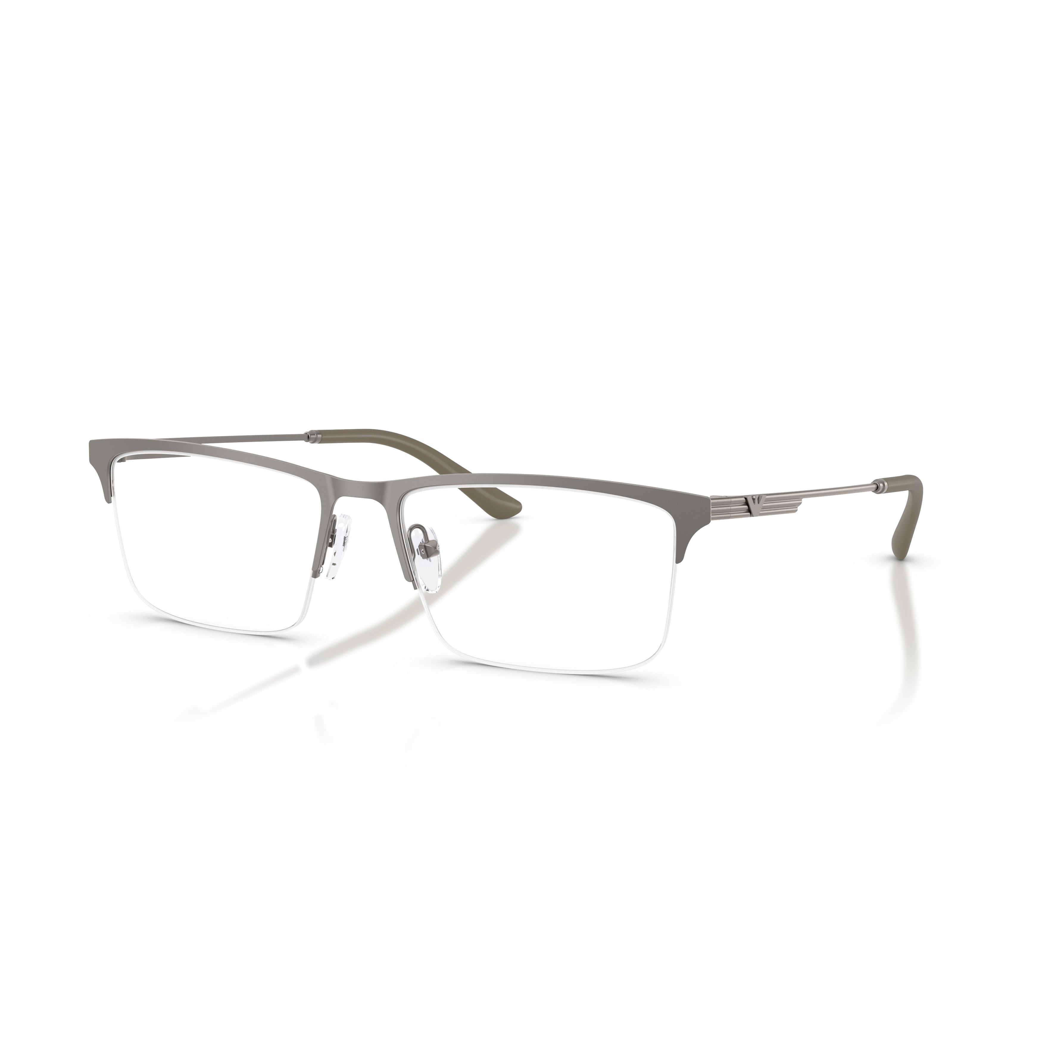 0ea1177 Semi-Rimless Rectangular Metal Frame Eyeglasses