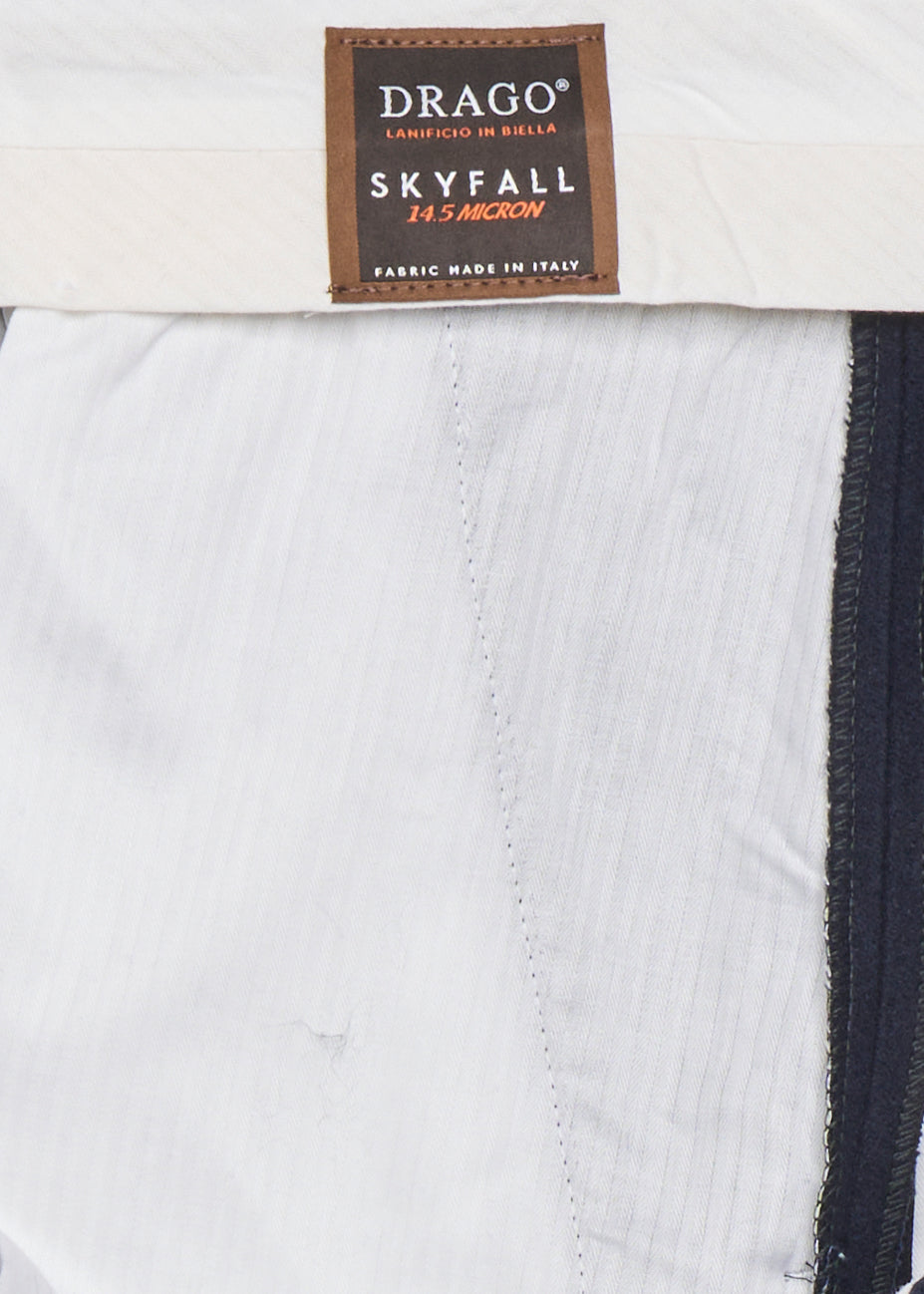 Tailored Trousers With Double Waistband In Wool