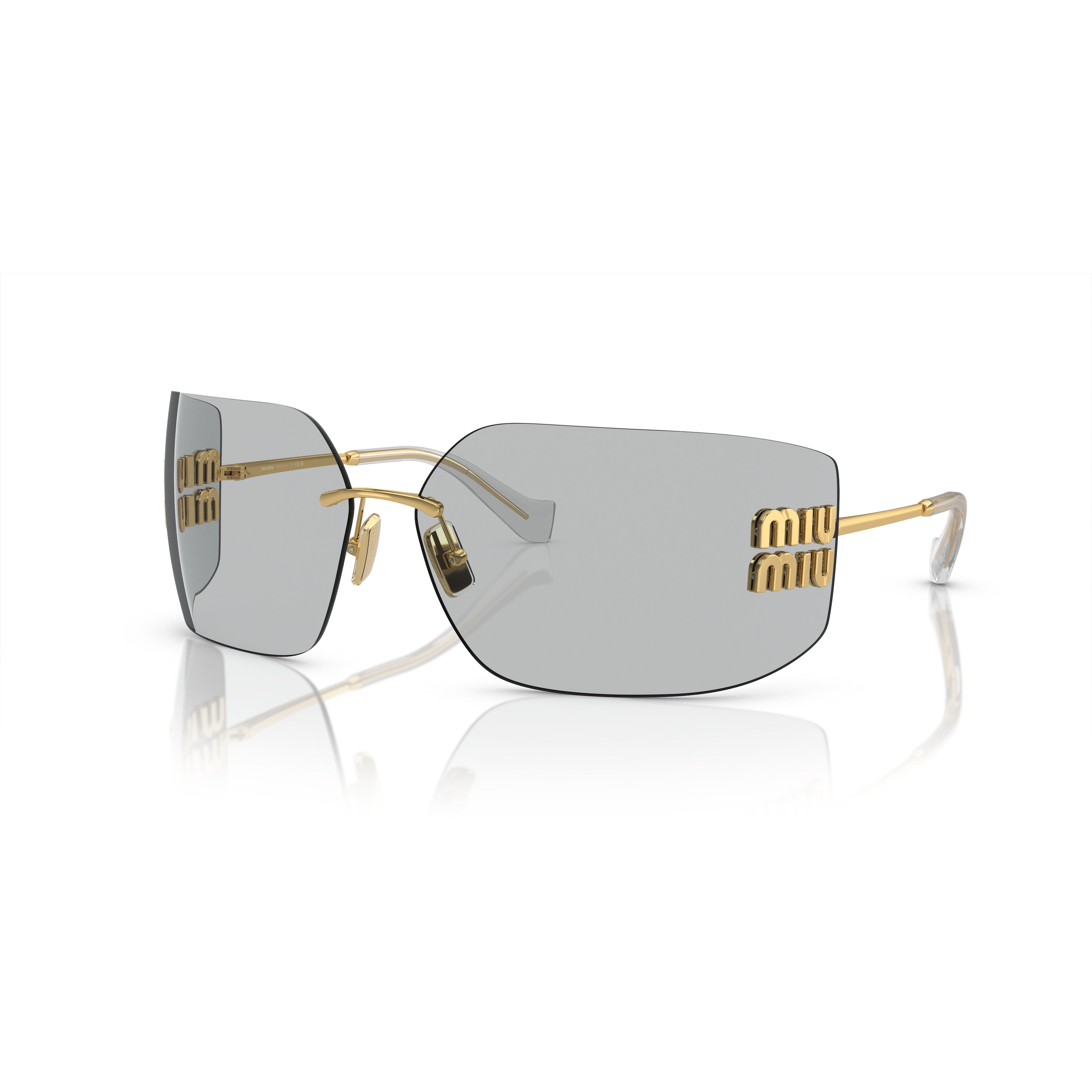 0mu 54ys Rimless Square Sunglasses