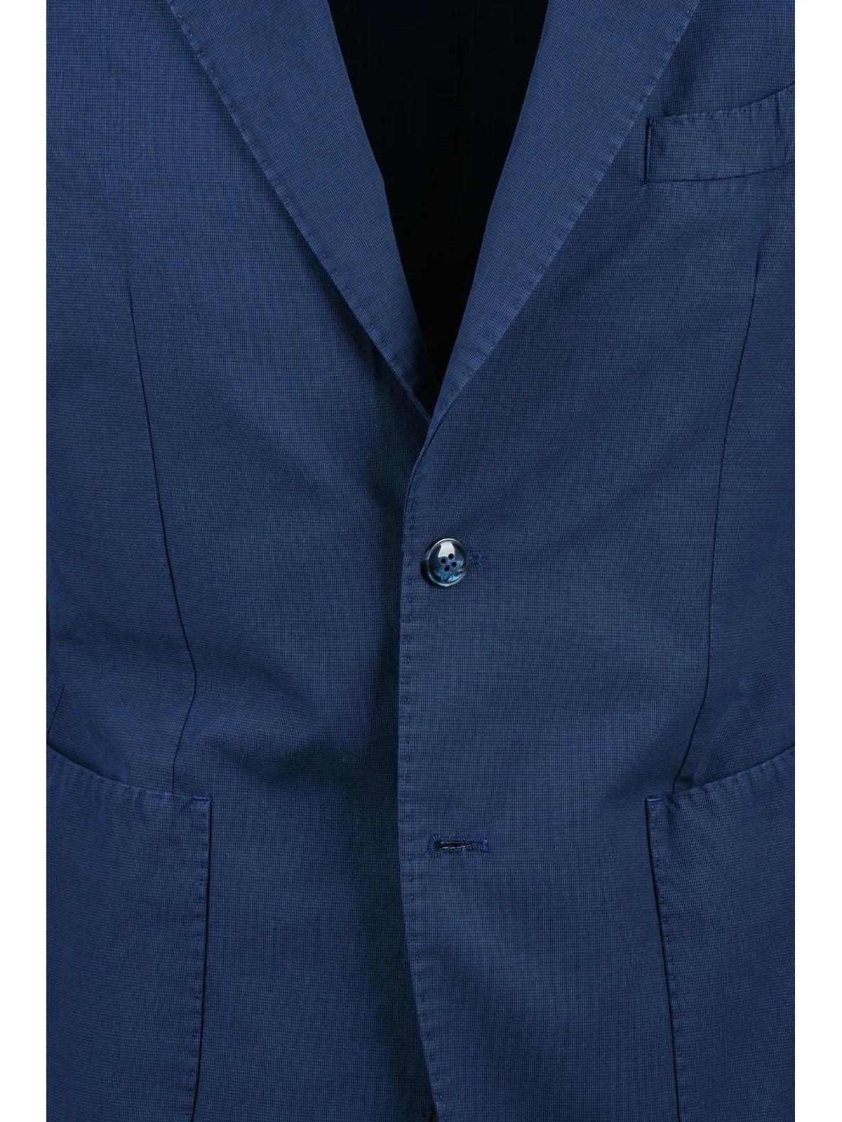 Blue Cotton Linen Mohair Jacket