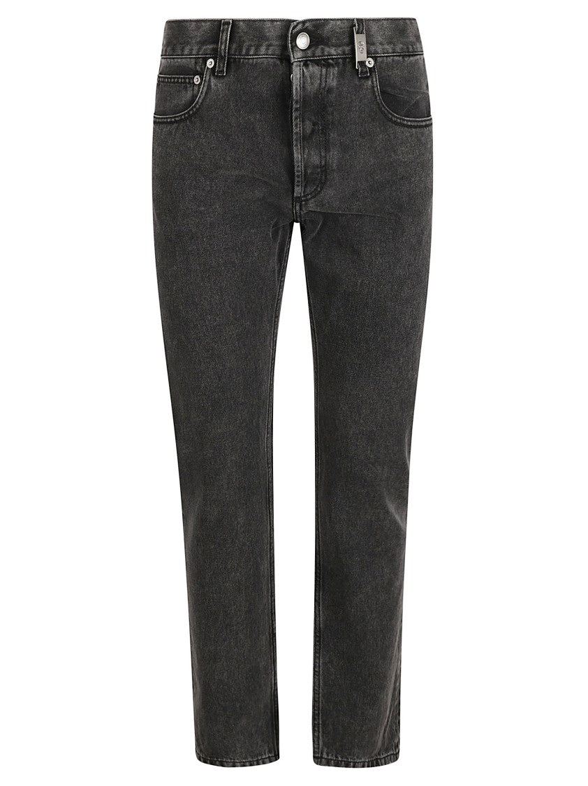 Classic Black Straight Leg Jeans