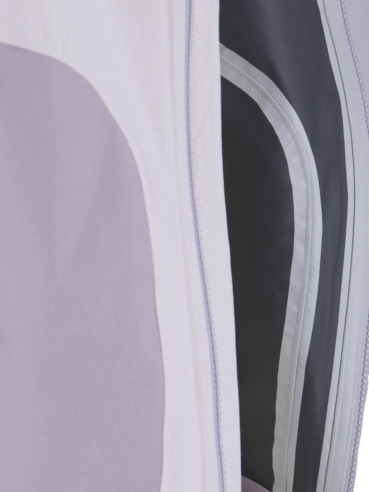 Grey NSE Zip-Up Fabric Jacket
