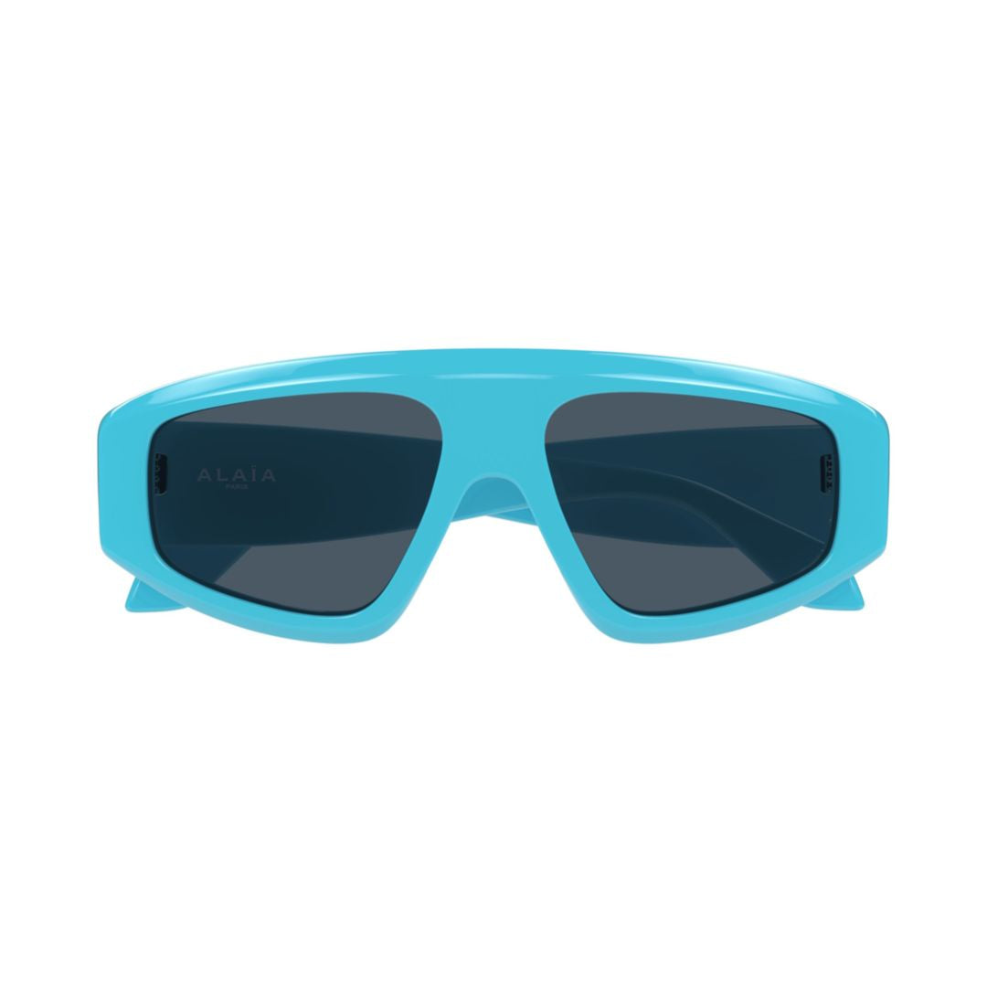 Aa0092s Oversized Rectangular Sunglasses in Turquoise Blue